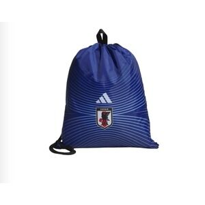 Adidas Japan 26 Soccer Gym Bag Blue With Side Zip Pockets NWT
